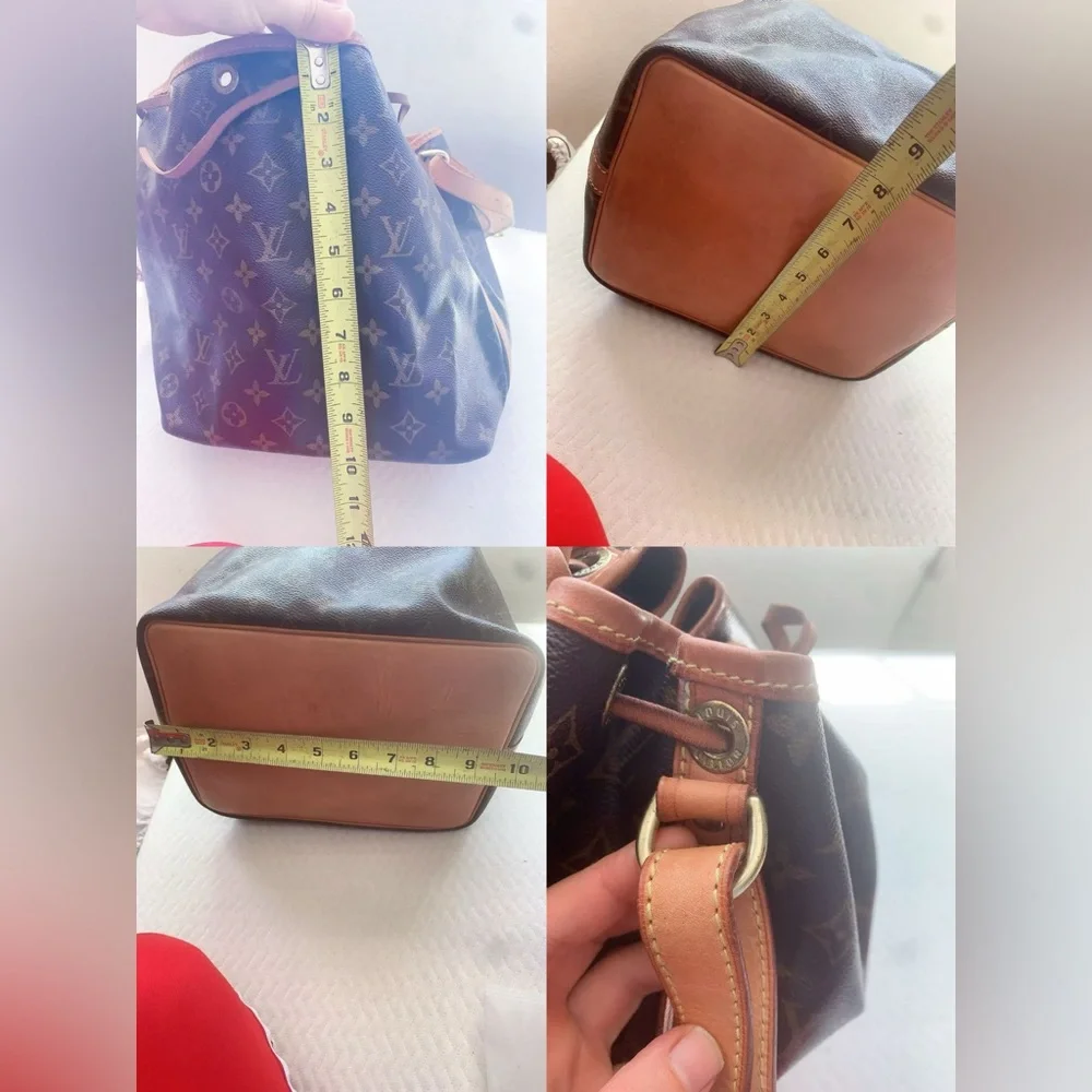 Louis Vuitton Petit Noé Monogram Bucket Bag Made in‎ France 2015